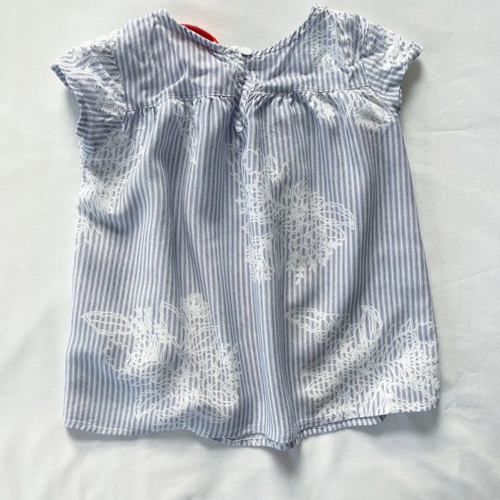 Joe Fresh Viscose Tunic Short Sleeve Shirt Lace Detail Kids Size 4 - Picture 6 of 8